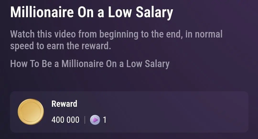 کد تسک امروز تپ سواپ 26 شهریور دوشنبه Millionaire on a low salary