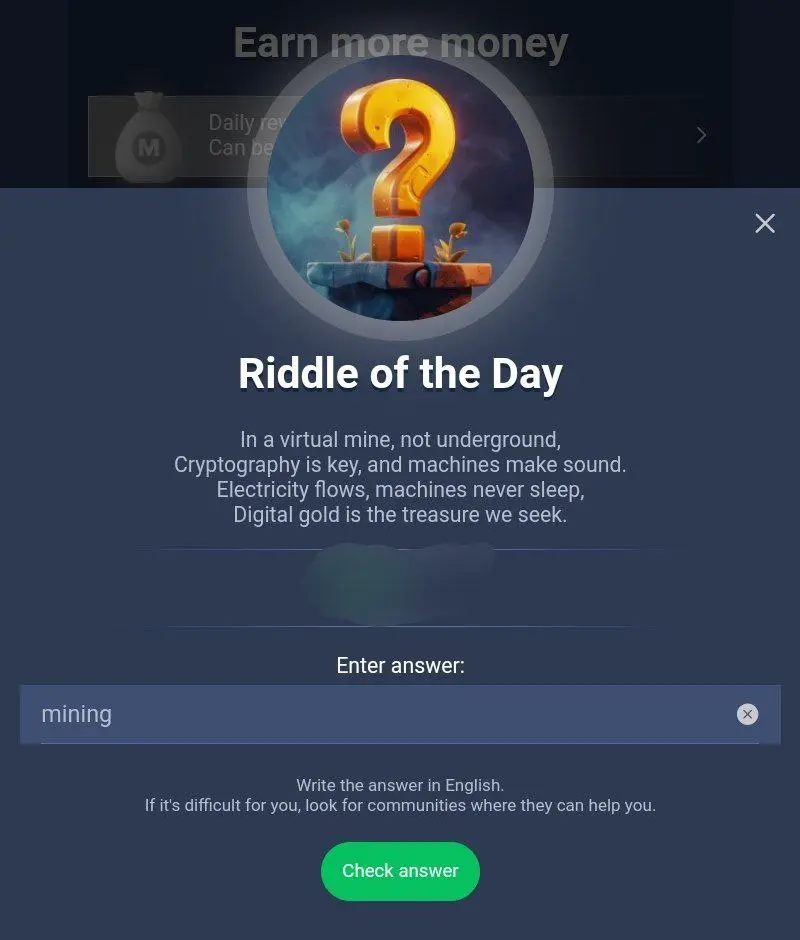 جواب کوئیز معمای امروز riddle of the day  ماسک ایمپایر 28 تیر پنجشنبه