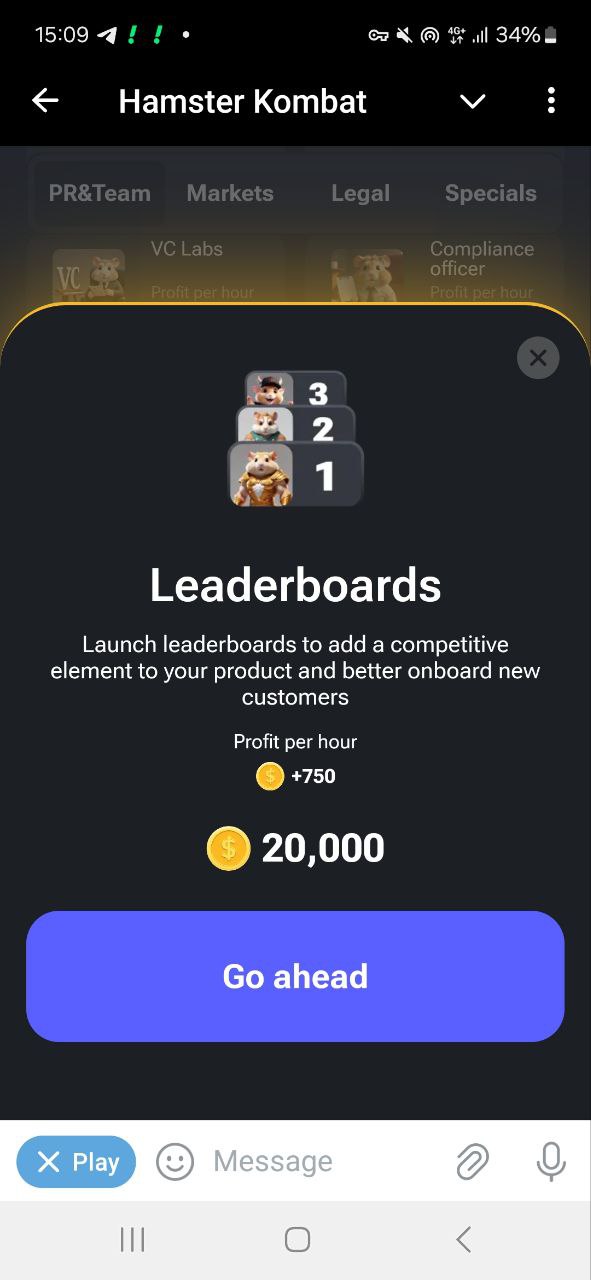 کارت های امروز همستر کمبات 17 تیر 1403 یکشنبه/ کارت پرافیت متوسط جدید