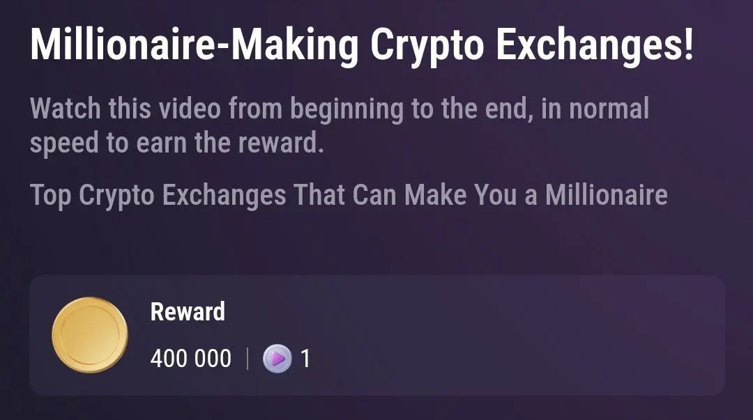 کد تسک امروز تپ سواپ 6 شهریور سه شنبه Millionaire-making crypto