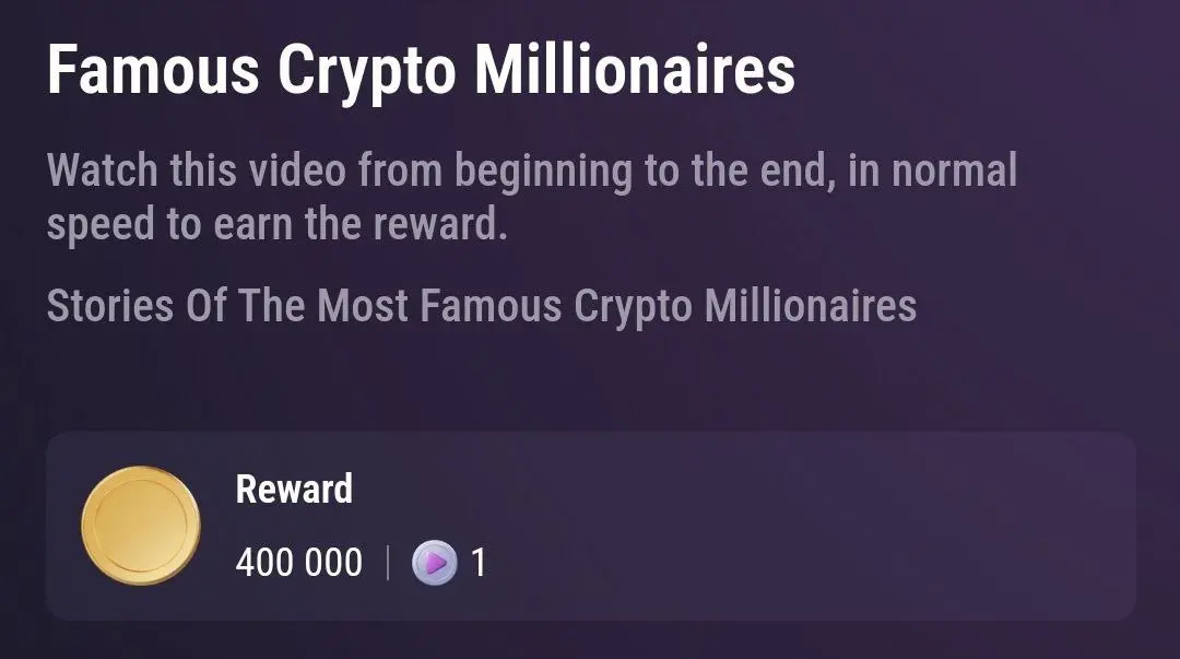 دومین کد تسک امروز تپ سواپ 9 شهریور جمعه Famous Crypto Millionaires