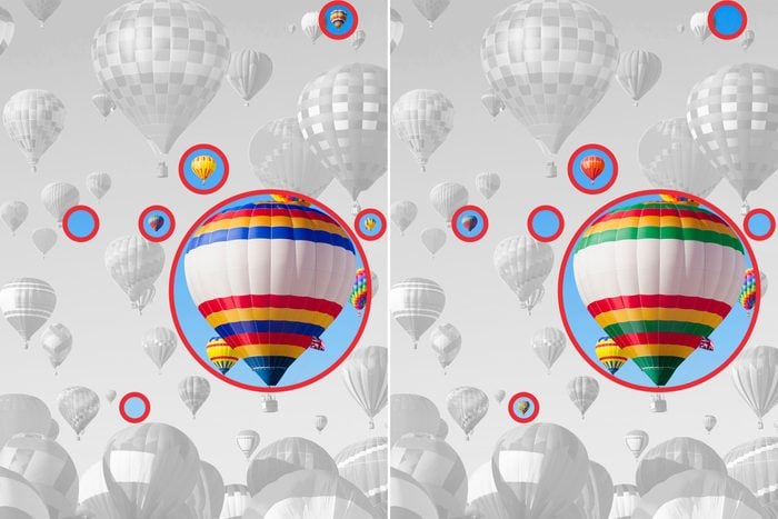 تست هوش؛ آیا می‌توانید 5 تفاوت میان عکس‌ این بالون‌ها را پیدا کنید؟!