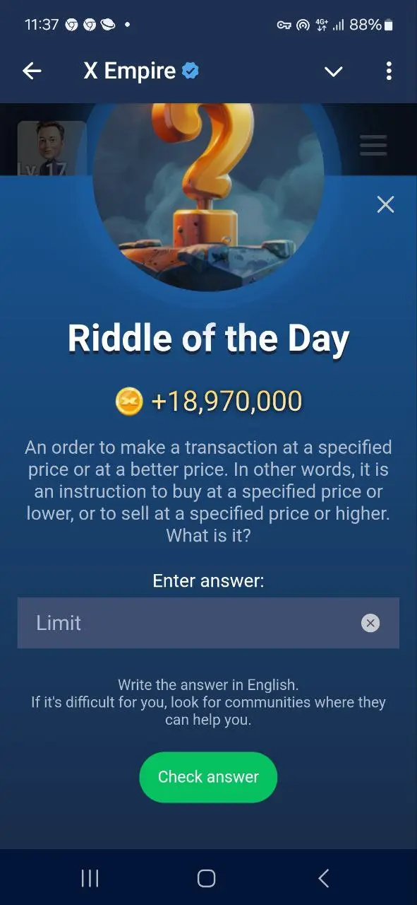 معمای امروز ایلان ماسک riddle of the day یکشنبه 4 شهریور