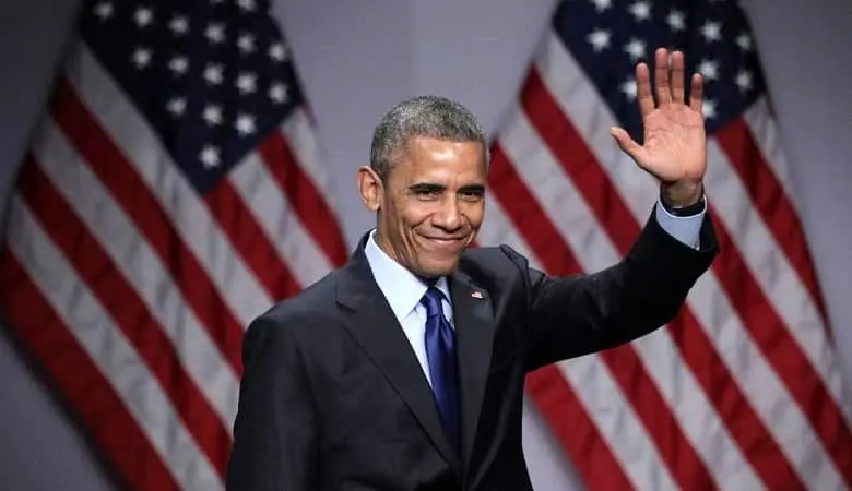 ویدئو | حضور اوباما در مراسم تحلیف بایدن