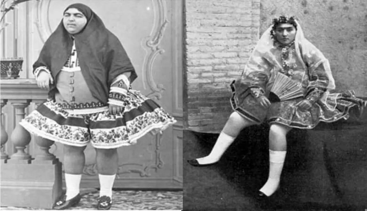 چهرۀ عجیب زنان عصر قاجار در عکس‌های رنگی/ تصاویر
