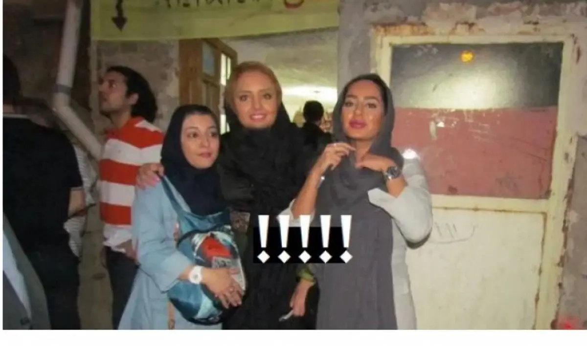 ژست های عجیب “خانم های بازیگر ایرانی” در کنار سرویس عمومی/ تصویر