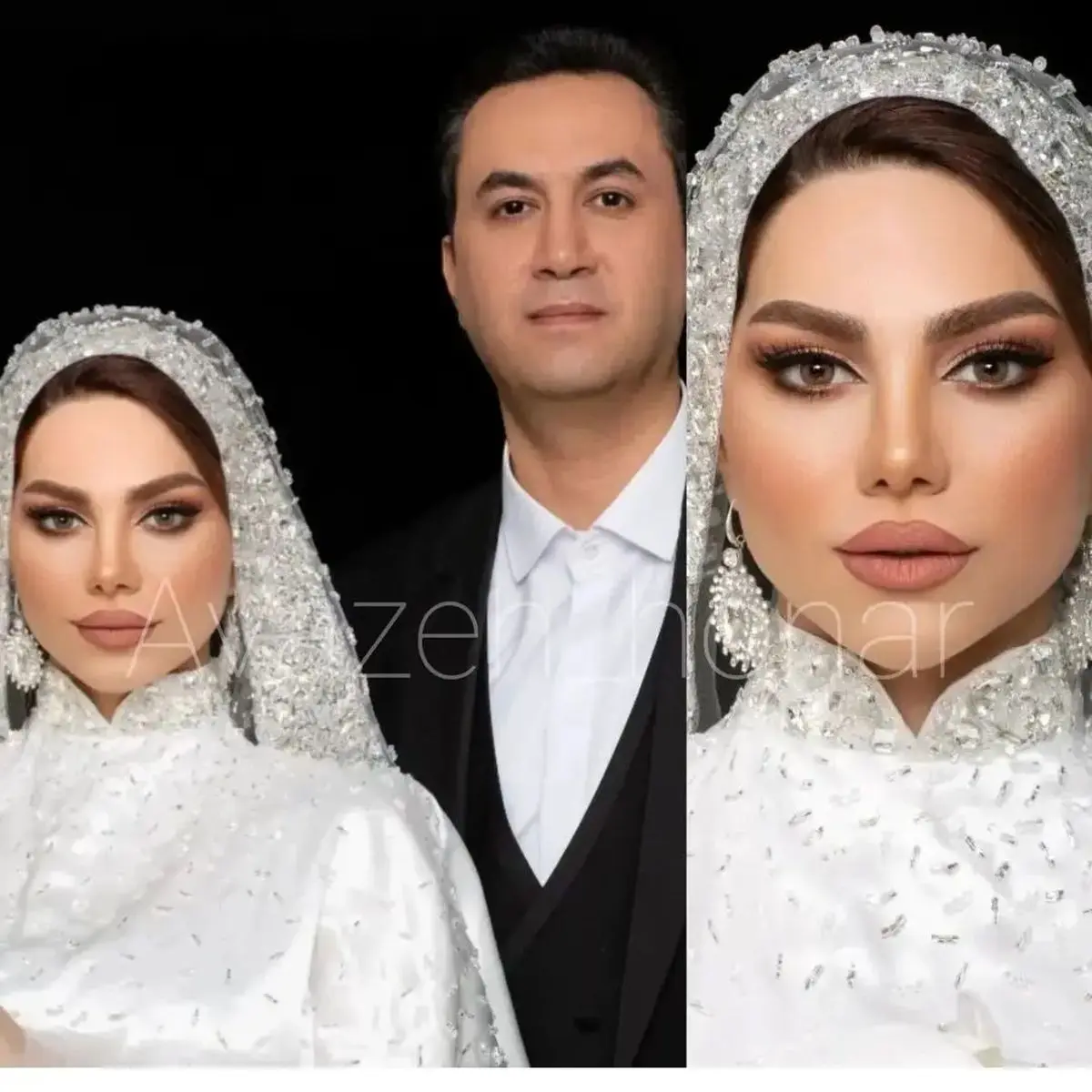 چهره خانم مجری معروف در روز عروسی اش عوض ضد/ عکس