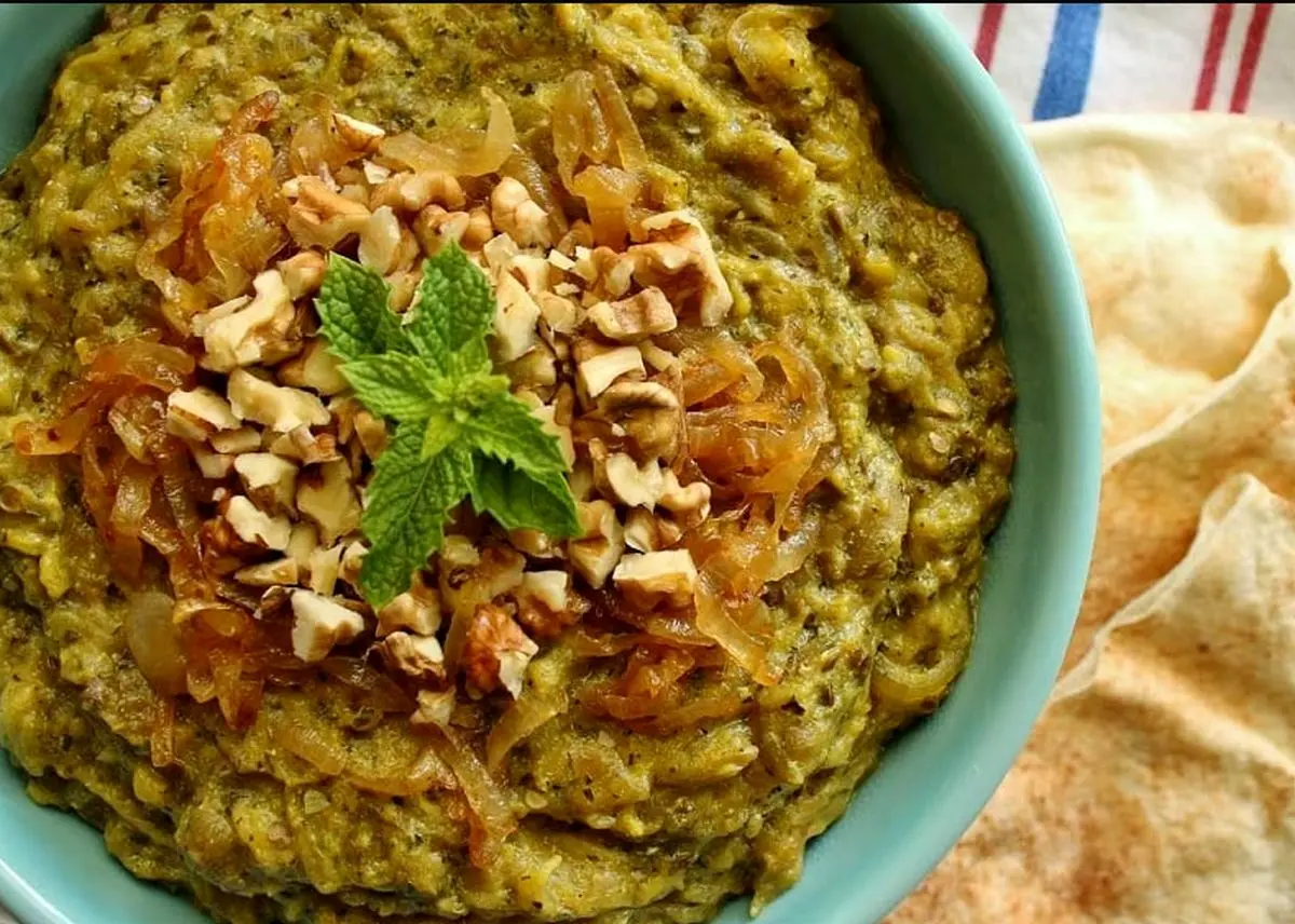 خوراک اسفناج بادمجان؛ یک غذای گیاهی فوق العاده لذیذ و ارزان برای شام