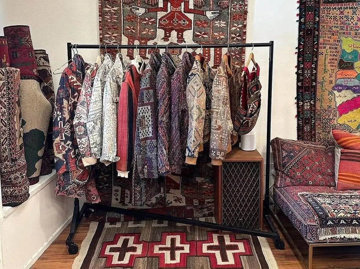 تصاویر/ ترکیب زیبای فرش ایرانی با فشن آمریکایی!