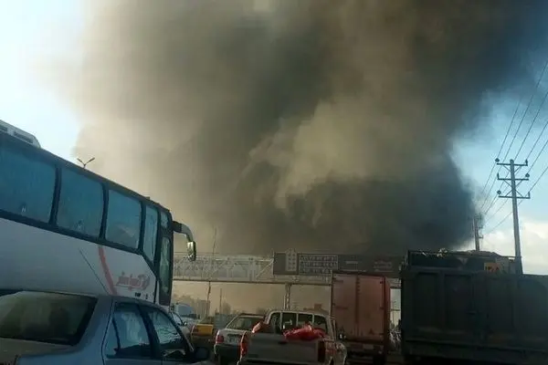 جدیدترین ویدئو از آتش سوزی بزرگ خاور شهر