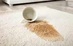 روشی راحت برای پاک کردن لکه قهوه از فرش و موکت! 
